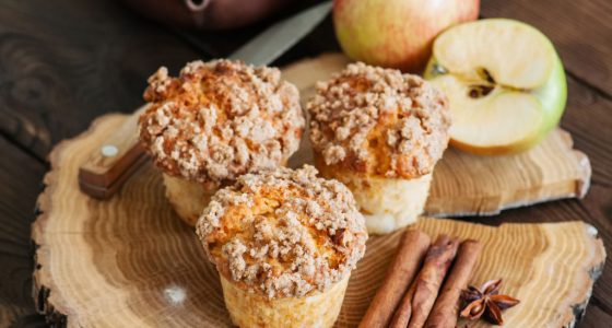 Bakning Apple Muffins Muffin Crunch