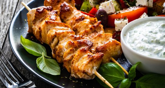 Grillat kycklingsett med tzatziki
