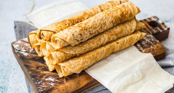 Crepes, ,Sweet,Thin,Golden,Fried,Pancakes.,Vegan,,Vegetarian,Dessert.